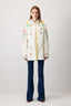 Flower Embroidered Gabardine Jacket