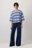 Wide Leg Denim Trousers