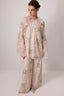 Patterned Chiffon Tunic Trousers Set