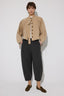 Gabardine Balloon Pants With Elastic Waistband