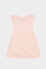 Girl Baby Floral Pattern Short Sleeve Dress