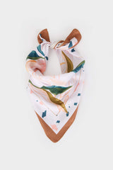 Women's Satin Scarf with Pattern