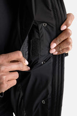 Water Repellent Regular Fit Stand Collar Raglan Sleeve Winter Puffer Coat