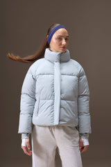 Water Repellent Regular Fit Stand Collar Raglan Sleeve Winter Puffer Coat