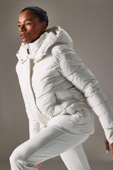 Water-repellent, regular fit, half-fleece lined, hooded, zippered winter coat.