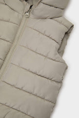 Baby Boy School Waterproof Hooded Zippered Taffeta Puffer Vest