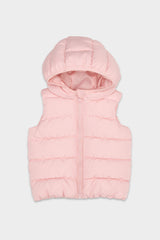 Baby Girl Hooded Puffer Vest