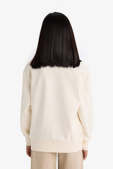 Girl Relax Fit Crew Neck Basic Plain School Sweatshirt