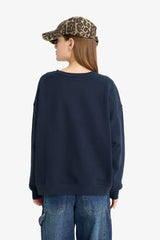 Coool oversized wide fit crew neck thick fabric sweatshirt