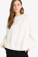 Coool oversized wide fit crew neck thick fabric sweatshirt