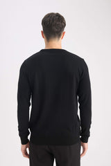 Regular Fit Crew Neck Basic Plain Premium Knitwear Sweater
