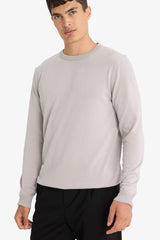 Regular Fit Crew Neck Basic Plain Premium Knitwear Sweater
