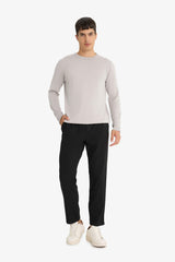 Regular Fit Crew Neck Basic Plain Premium Knitwear Sweater