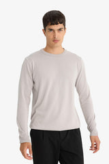 Regular Fit Crew Neck Basic Plain Premium Knitwear Sweater