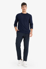 Regular Fit Crew Neck Basic Plain Premium Knitwear Sweater