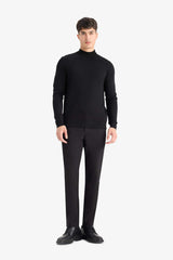 Regular Fit Turtleneck Premium Knit Sweater