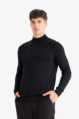 Regular Fit Turtleneck Premium Knit Sweater