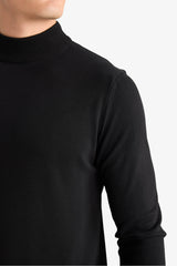 Regular Fit Turtleneck Premium Knit Sweater