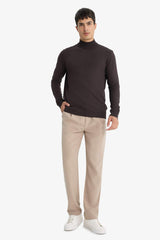 Regular Fit Turtleneck Premium Knit Sweater