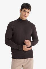 Regular Fit Turtleneck Premium Knit Sweater