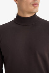 Regular Fit Turtleneck Premium Knit Sweater