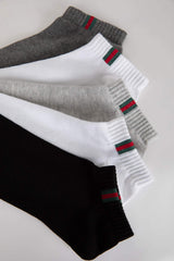 Men 5-Pack Cotton Ankle Socks