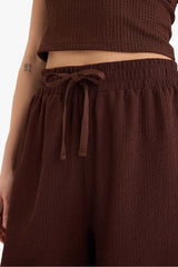 Loose Fit Crepe Shorts