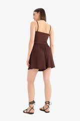 Loose Fit Crepe Shorts