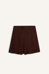 Loose Fit Crepe Shorts