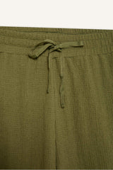 Loose Fit Crepe Shorts