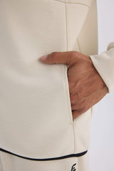 DeFactoFit Slim Fit Slim Cut Hooded Scuba Diving Fabric Zippered Sports Sweatshirt