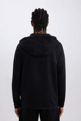 DeFactoFit Slim Fit Slim Cut Hooded Scuba Diving Fabric Zippered Sports Sweatshirt