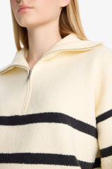 Oversize Fit Polo Collar Pullover