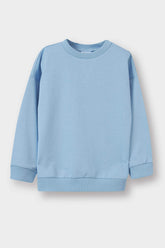 Baby Boy Crew Neck Basic Plain Sweatshirt