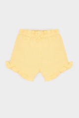Baby Girl Regular Fit Waffle Shorts