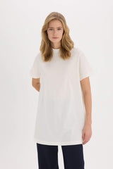 Regular Fit Crew Neck Short Sleeve Tunic