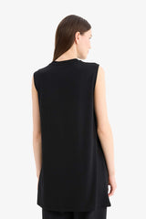 Regular Fit Crew Neck Basic Sleeveless T-Shirt