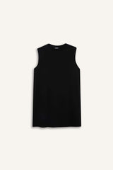 Regular Fit Crew Neck Basic Sleeveless T-Shirt