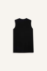 Regular Fit Crew Neck Basic Sleeveless T-Shirt