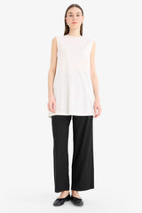 Regular Fit Crew Neck Basic Sleeveless T-Shirt