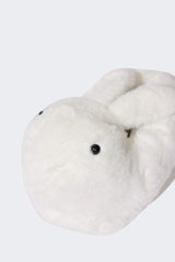 Girls Rabbit Themed Flat Sole Slippers