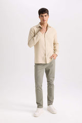 Super Skinny Hem Gabardine Chino Pants
