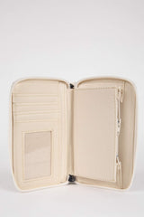 Women's Heart Patterned Faux Leather Wallet