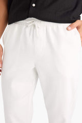 Summer Jogger Pants Basic Straight Pockets Tight Leg