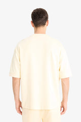 Loose Fit Crew Neck Heavy Fabric Basic T-Shirt