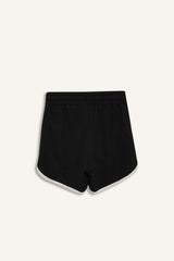 Girls Elastic Waist Basic Plain Shorts