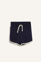 Girls Elastic Waist Basic Plain Shorts