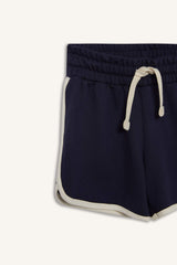 Girls Elastic Waist Basic Plain Shorts