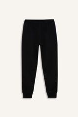 Boy Elastic Waist Leg Pique Basic Sweatpants