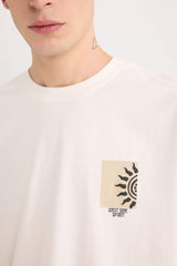 Oversize Fit Crew Neck Printed T-Shirt